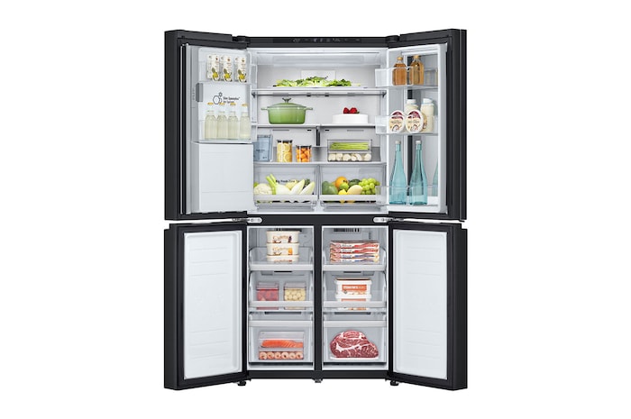LG 20.8 cu. ft. French Door Refrigerator with Smart Inverter Compressor in Matte Black, RVF-X208MC