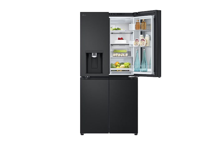 LG 20.8 cu. ft. French Door Refrigerator with Smart Inverter Compressor in Matte Black, RVF-X208MC
