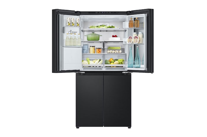 LG 20.8 cu. ft. French Door Refrigerator with Smart Inverter Compressor in Matte Black, RVF-X208MC