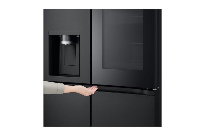 LG 20.8 cu. ft. French Door Refrigerator with Smart Inverter Compressor in Matte Black, RVF-X208MC