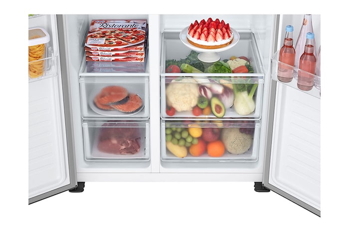 LG 20 Cu. Ft. Side-by-Side Inverter Compressor Refrigerator , RVS-B200LS