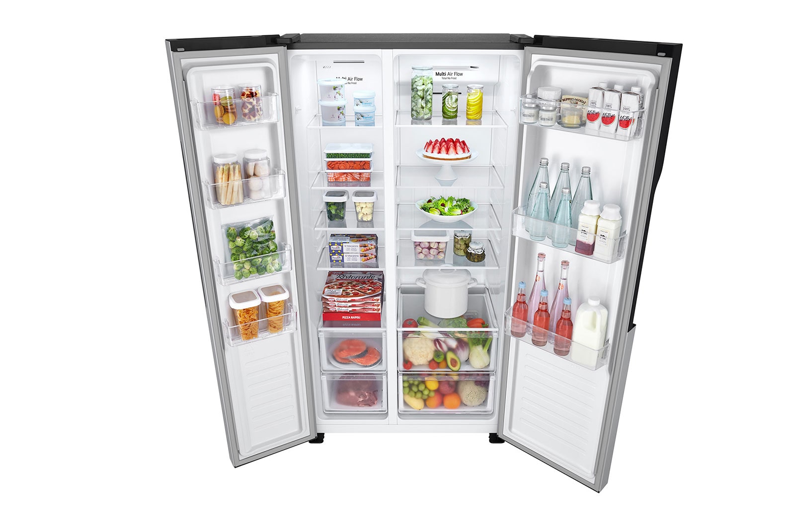 LG 20 Cu. Ft. Side-by-Side Inverter Compressor Refrigerator , RVS-B200LS