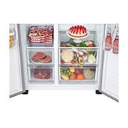 LG 20 Cu. Ft. Side-by-Side Inverter Compressor Refrigerator , RVS-B200LS