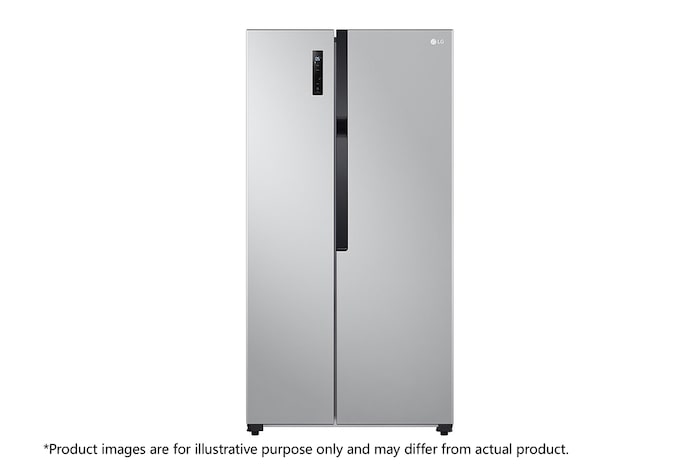 Front view of 20 Cu. Ft. Side-by-Side Inverter Compressor Refrigerator, RVS-B200LS