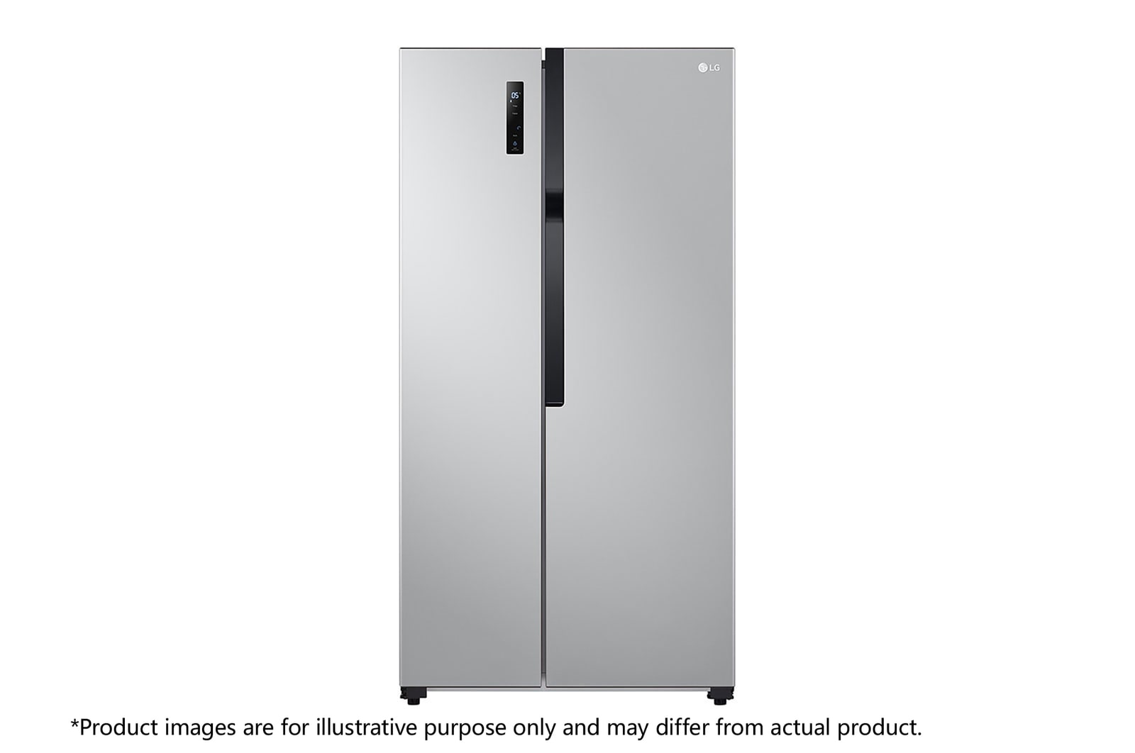Front view of 20 Cu. Ft. Side-by-Side Inverter Compressor Refrigerator RVS-B200LS