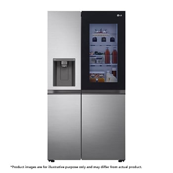 Front view of 24.5 Cu. Ft. InstaView™ Side by Side Refrigerator with Ice and Water Dispenser, RVS-G245PZ