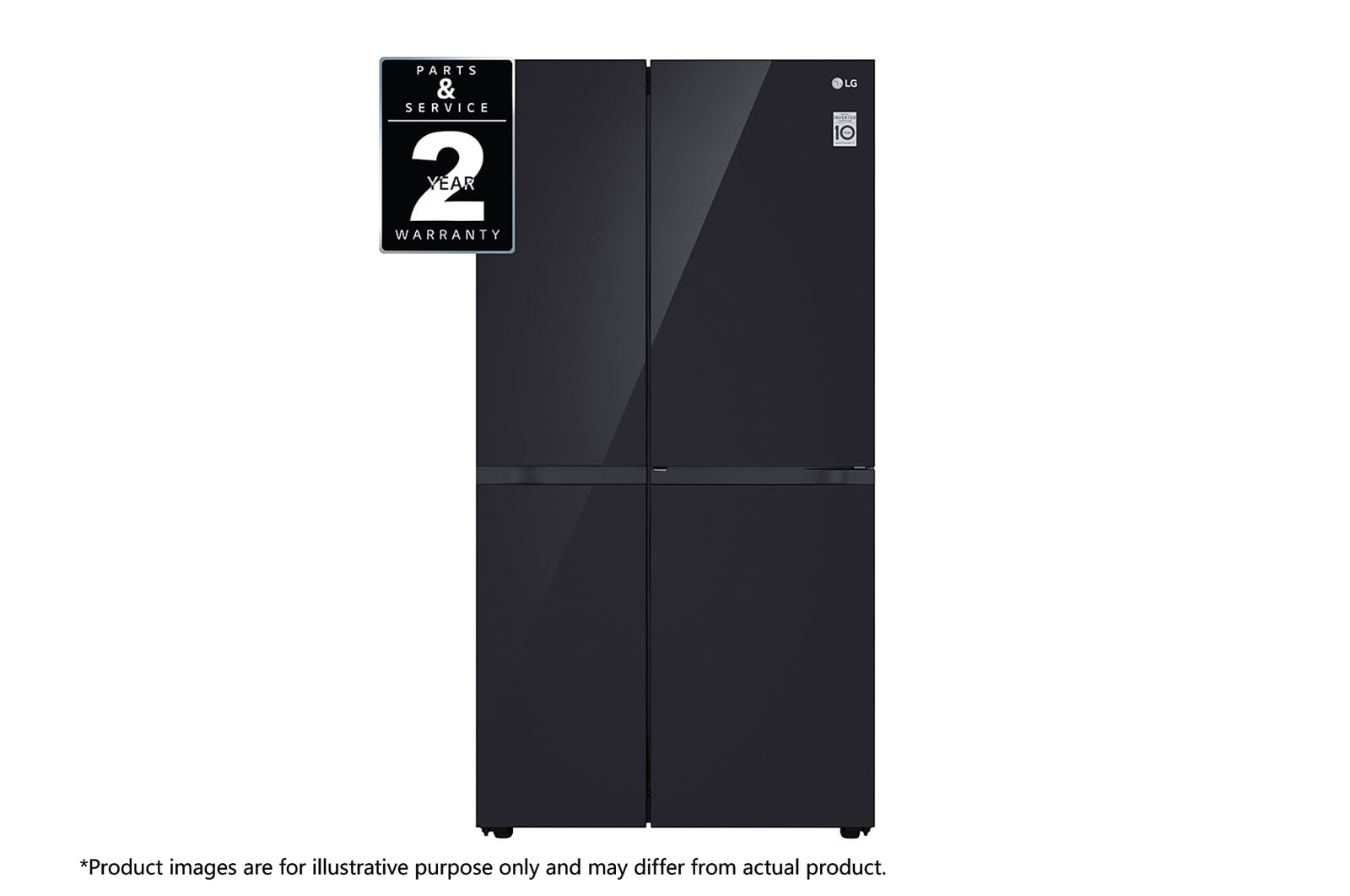 Front view of 24.5 Cu. Ft. Door-in-Door™ Side-by-Side Refrigerator with LinearCooling™ RVS-M245BM