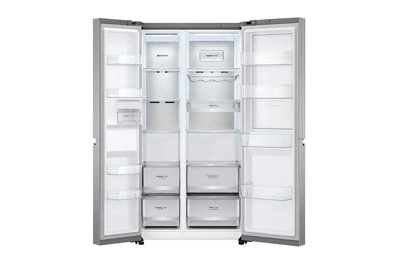 LG 24.5 Cu. Ft. Door-in-Door™ Side-by-Side Refrigerator in Noble Steel, RVS-M245NS