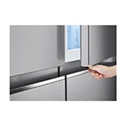 LG 24.5 Cu. Ft. InstaView Side-by-Side Refrigerator in Noble Steel, RVS-Q245NS