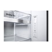 LG 24.5 Cu. Ft. InstaView Side-by-Side Refrigerator in Noble Steel, RVS-Q245NS