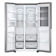 LG 24.5 Cu. Ft. InstaView Side-by-Side Refrigerator in Noble Steel, RVS-Q245NS