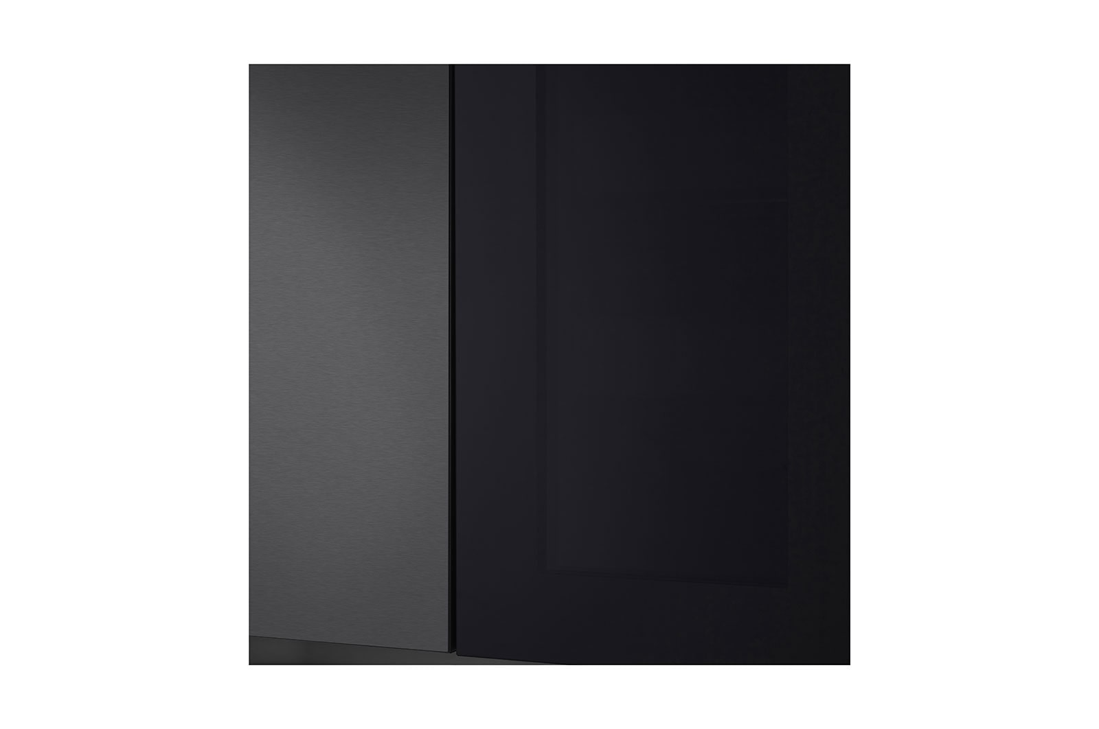 LG 24.5 cu. ft. Side-by-Side Refrigerator with InstaView™ in Matte Black, RVS-V245MC
