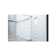 LG 24.5 cu. ft. Side-by-Side Refrigerator with InstaView™ in Matte Black, RVS-V245MC