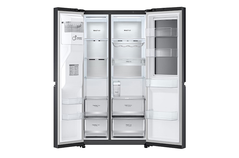 LG 23.8 Cu. Ft. InstaView Side-by-Side Refrigerator with Ice & Water Dispenser, RVS-X238MC