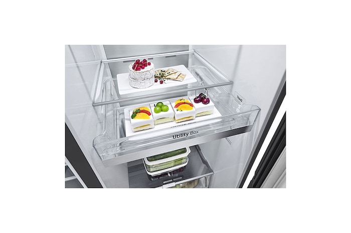 LG 23.8 Cu. Ft. InstaView Side-by-Side Refrigerator with Ice & Water Dispenser, RVS-X238MC