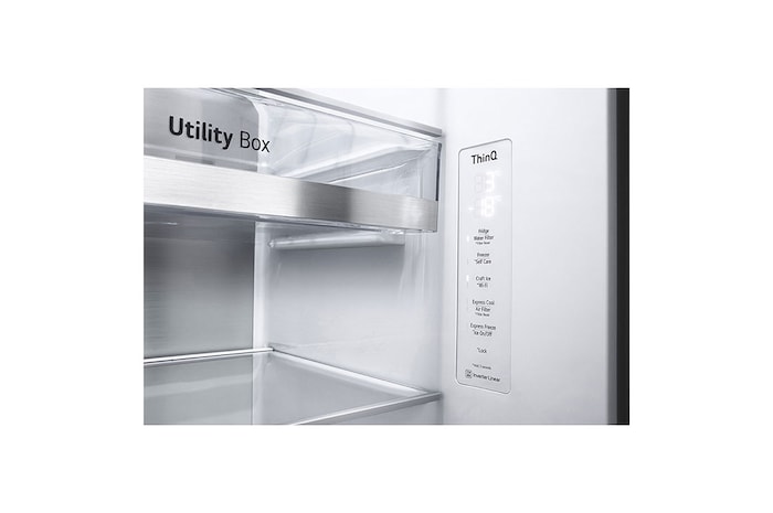LG 23.8 Cu. Ft. InstaView Side-by-Side Refrigerator with Ice & Water Dispenser, RVS-X238MC