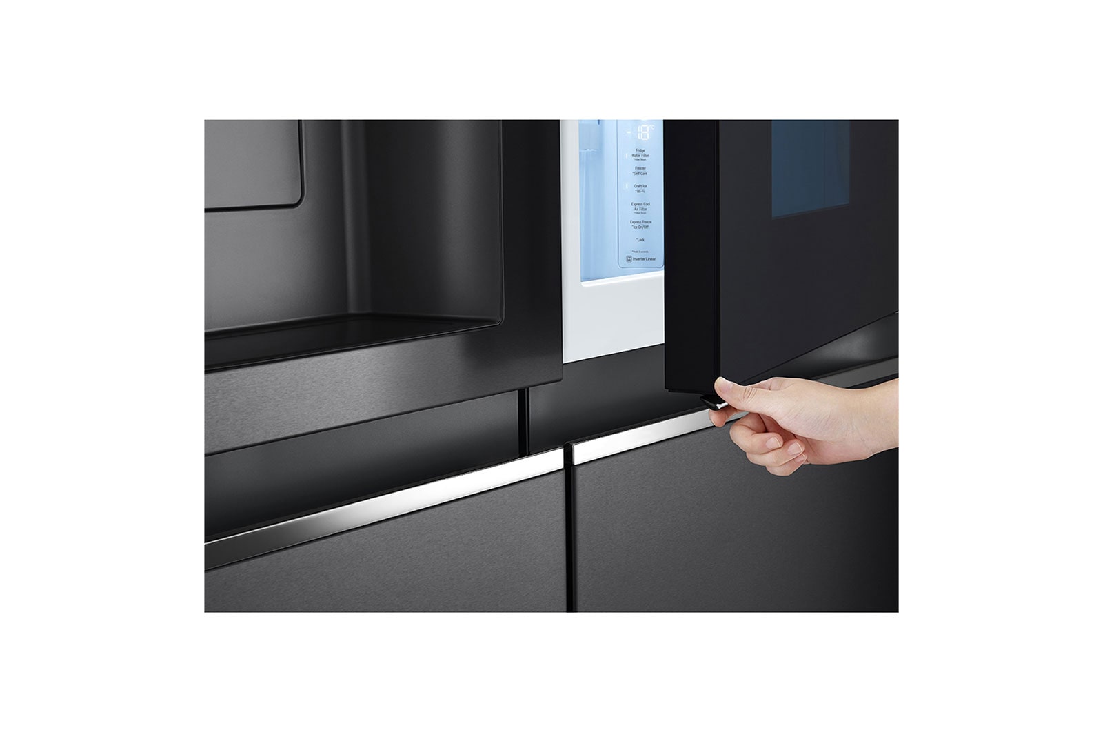 LG 23.8 Cu. Ft. InstaView Side-by-Side Refrigerator with Ice & Water Dispenser, RVS-X238MC