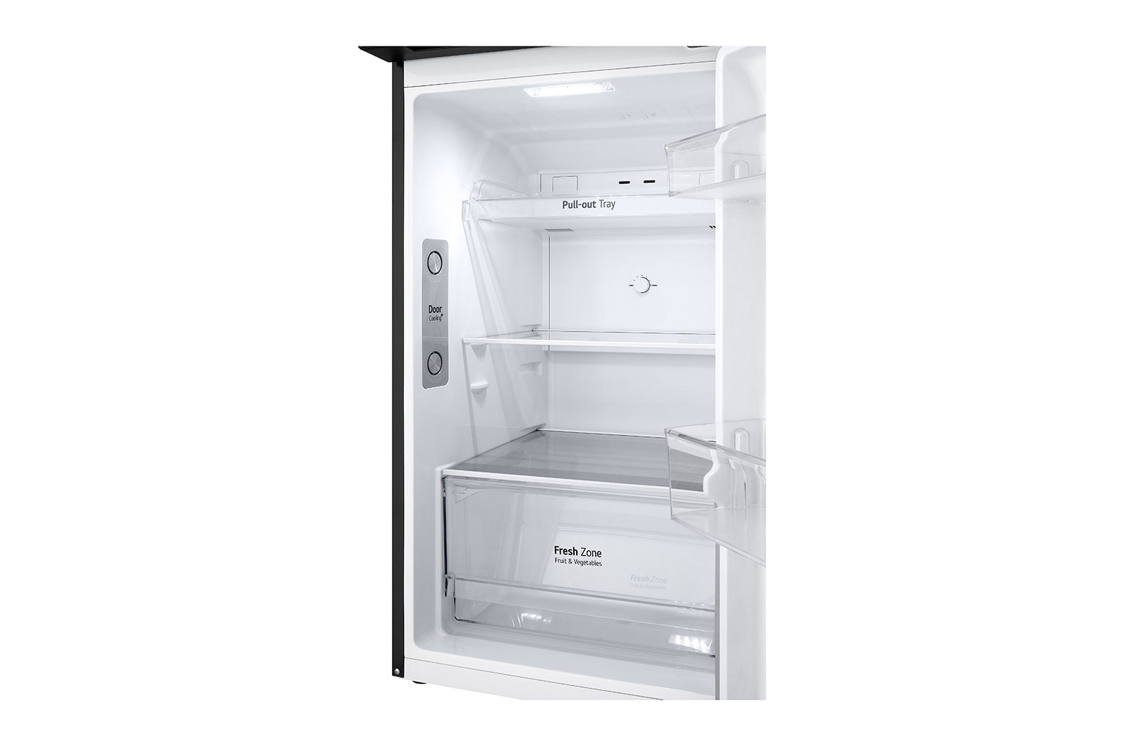 LG 9 Cu. Ft. Top Freezer Refrigerator in Black Steel, RVT-B093BS
