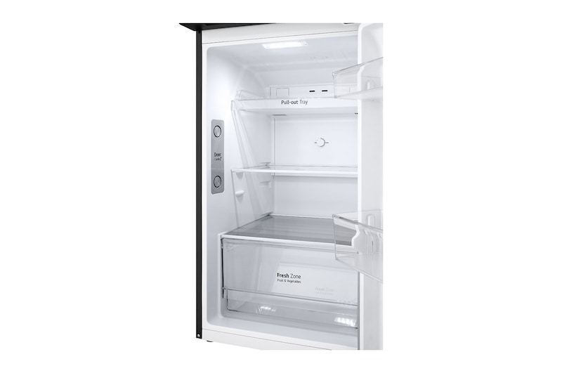 LG 9 Cu. Ft. Top Freezer Refrigerator in Black Steel, RVT-B093BS