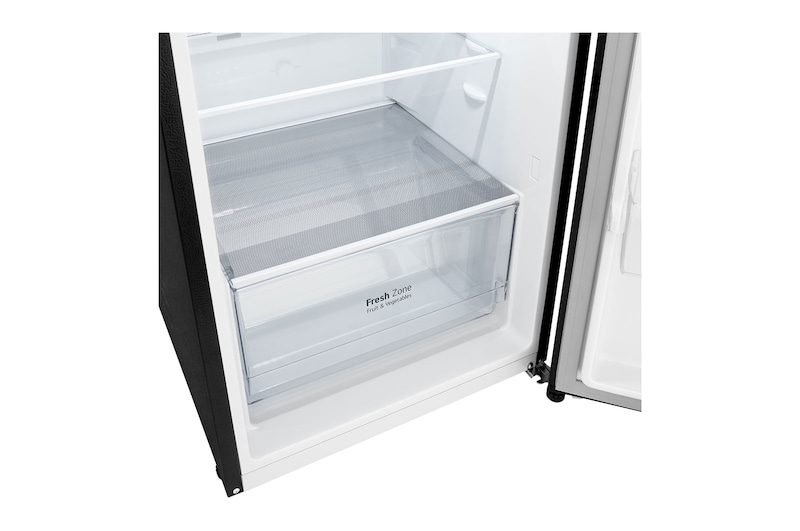 LG 9 Cu. Ft. Top Freezer Refrigerator in Black Steel, RVT-B093BS