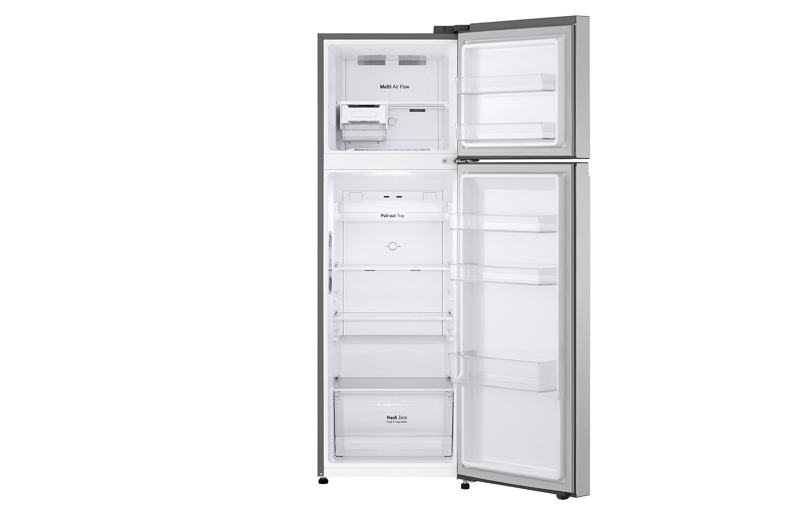 LG 10.1 Cu. Ft. Top Freezer Refrigerator in Platinum Silver, RVT-B101PZ