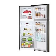 LG 11.9 Cu. Ft. Top Freezer Refrigerator in Black Steel, RVT-B119BS