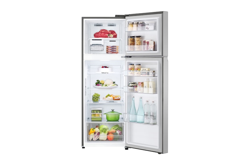 LG 12.7 Cu. Ft. Top Freezer Refrigerator in Platinum Silver, RVT-B127PZ
