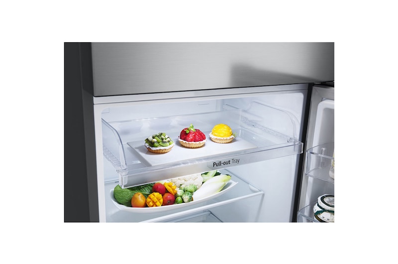 LG 14.5 Cu. Ft. Top Freezer Refrigerator in Platinum Silver, RVT-B145PZ