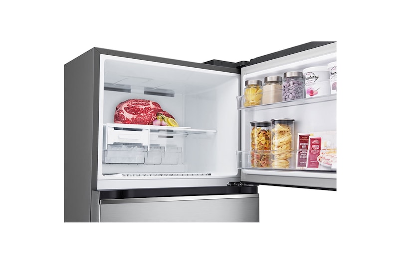 LG 14.5 Cu. Ft. Top Freezer Refrigerator in Platinum Silver, RVT-B145PZ