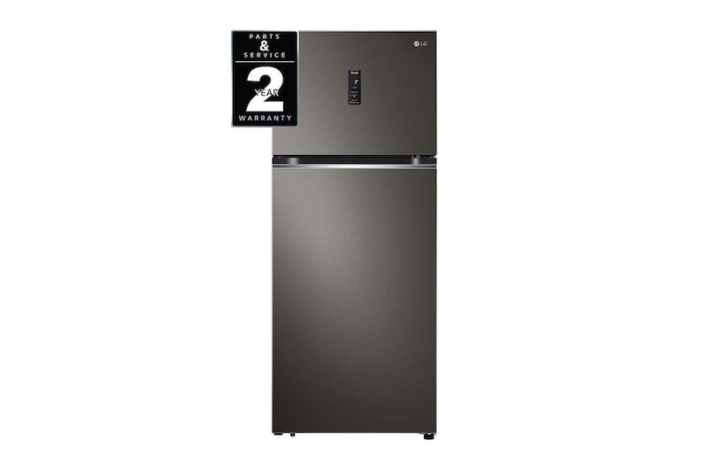 LG 14.9 Cu. Ft. Top Freezer Refrigerator in Black Steel, RVT-B149BS