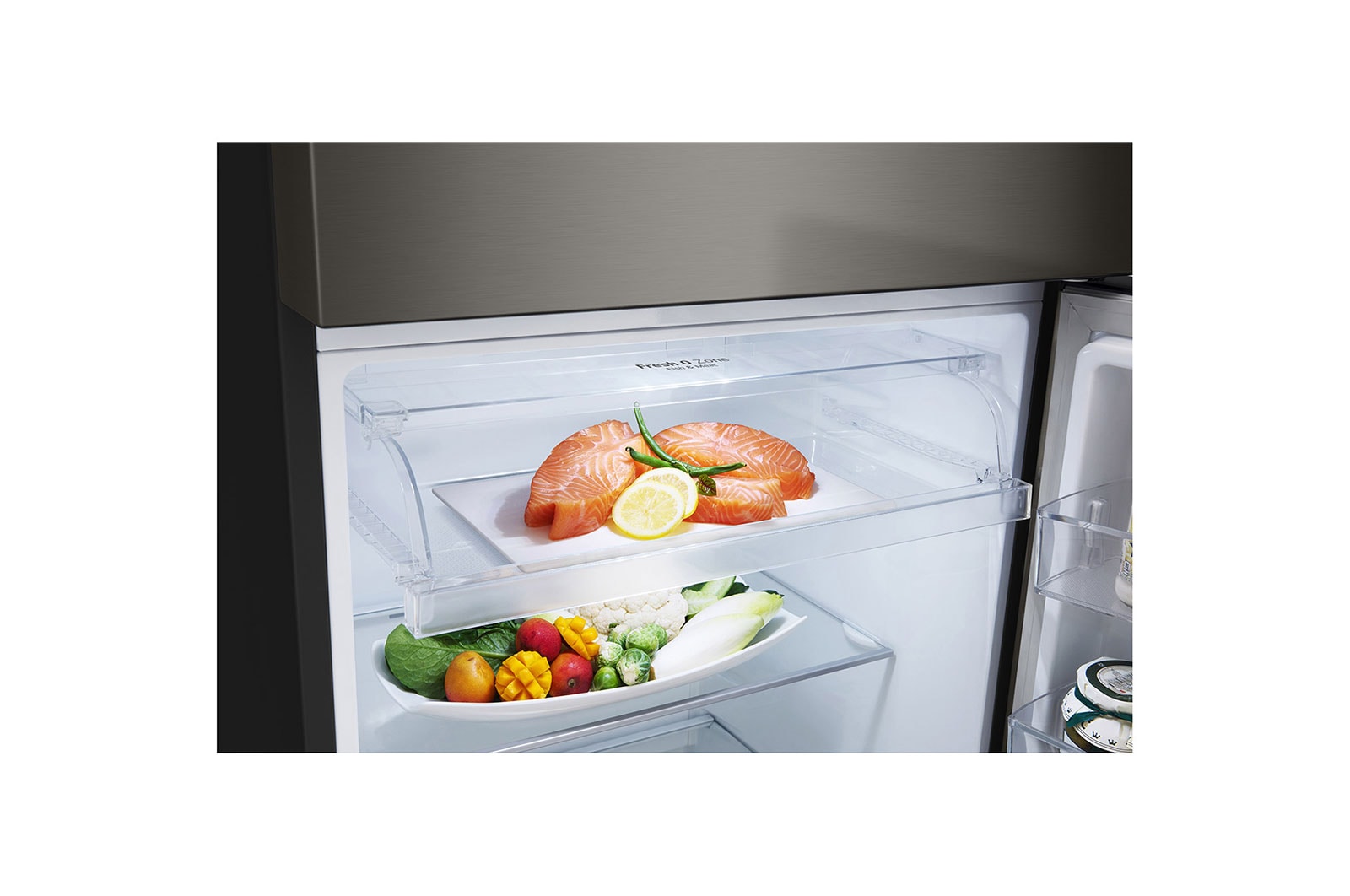 LG 14.9 Cu. Ft. Top Freezer Refrigerator in Black Steel, RVT-B149BS