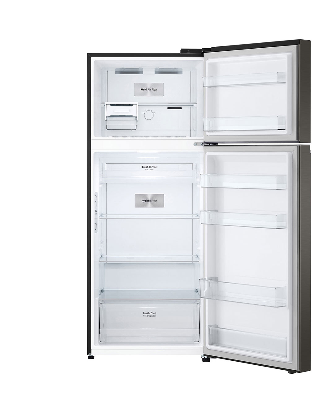 14.9 Cu. Ft. Top Freezer Refrigerator in Black Steel - RVT-B149BS | LG ...