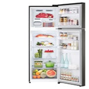 LG 14.9 Cu. Ft. Top Freezer Refrigerator in Black Steel, RVT-B149BS