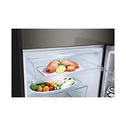 LG 14.9 Cu. Ft. Top Freezer Refrigerator in Black Steel, RVT-B149BS