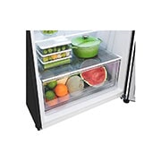 LG 14.9 cu. ft. Top Freezer Refrigerator with LinearCooling™ in Matte Black, RVT-B149MC