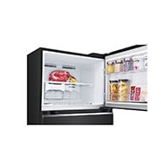 LG 14.9 cu. ft. Top Freezer Refrigerator with LinearCooling™ in Matte Black, RVT-B149MC