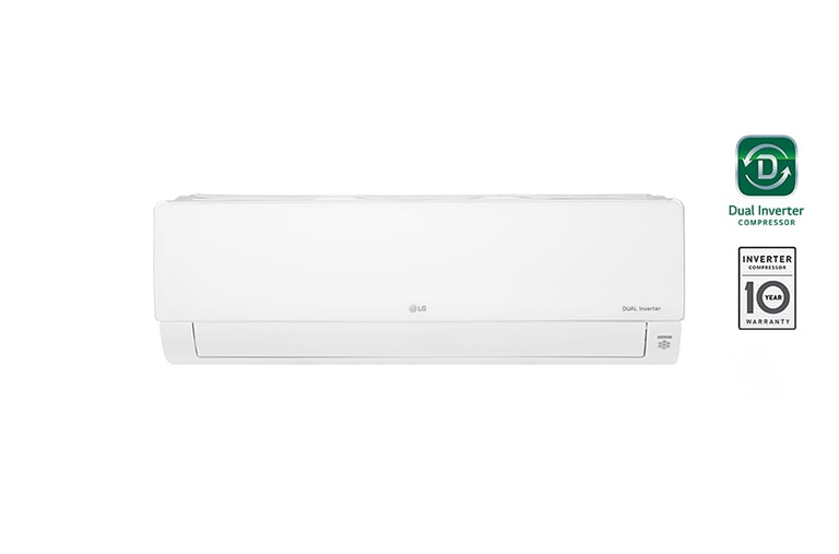 Front view of 1.0 HP, Dual Inverter Compressor, Mosquito Away, Active Energy Control, Anti Bacterial Air Filter, 4 Auto Swing HSN09ISQ