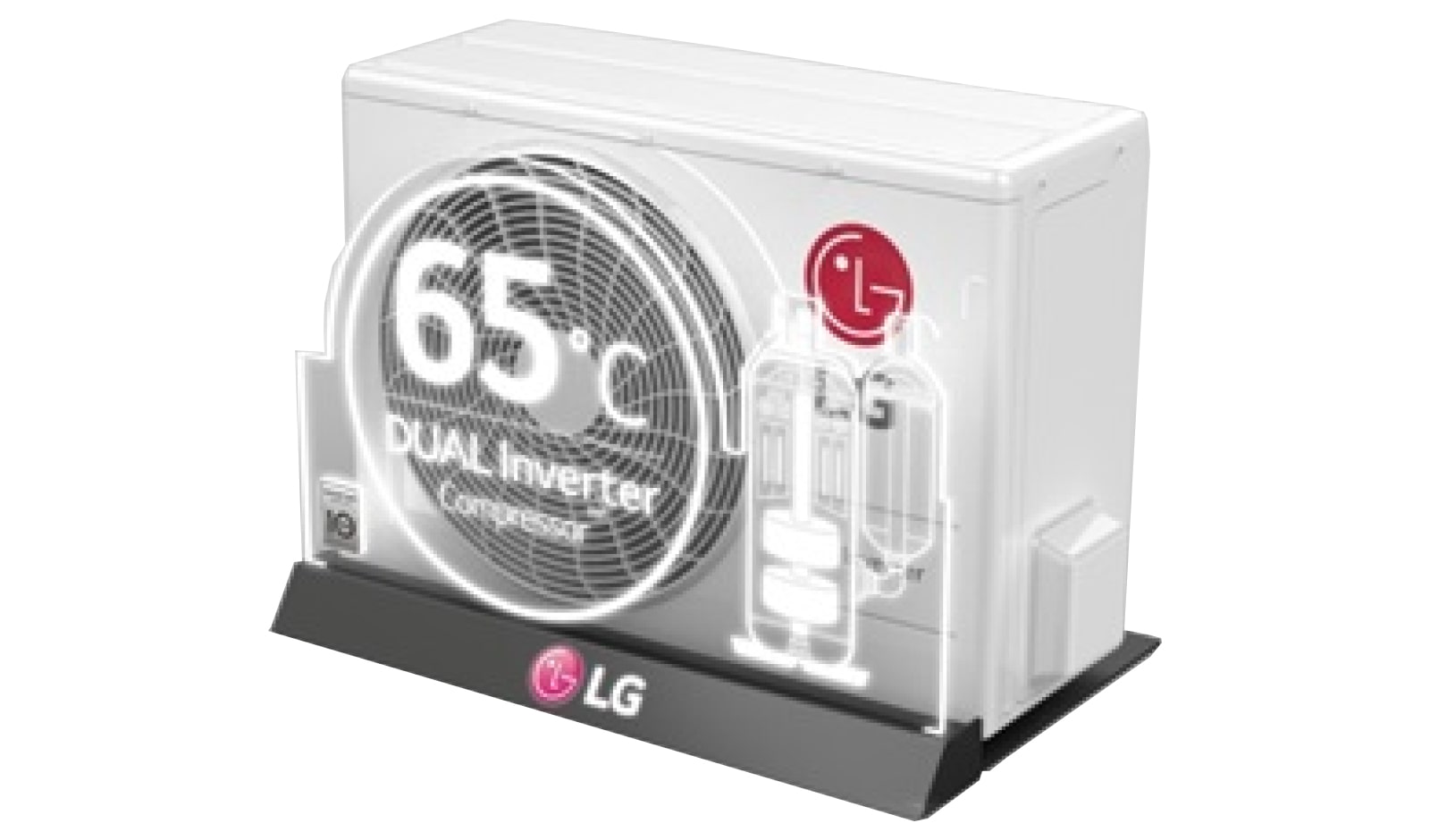 Front view of Active Energy Control, 3M Micro Dust Filter, Auto Clean, Anti bacteria air filter, Low Noise 18dB, Deep Sleep Mode, Fresh Dry, Jet Cool Operation, 1 Touch Soft Air, 2.5 HP HSU24IST