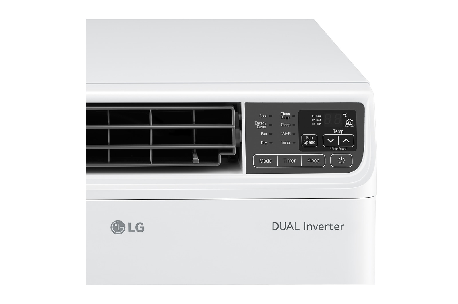LG .80 HP, Dual Inverter Compressor, 70% Energy Saving, Anti-bacterial Filter, Sleep Mode, Window Inverter, Fast Cooling, 10-Year Compressor Warranty, LA080WC