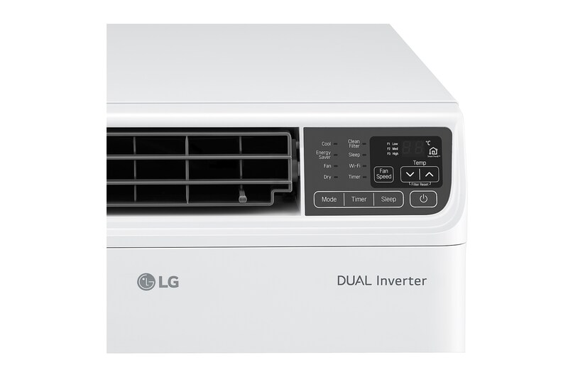 LG .80 HP, Dual Inverter Compressor, 70% Energy Saving, Anti-bacterial Filter, Sleep Mode, Window Inverter, Fast Cooling, 10-Year Compressor Warranty, LA080WC