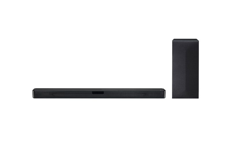 Front view of 2.1 ch, 43” ↑ TV Matching, 300W RMS, Dolby Digital, FM SL4F