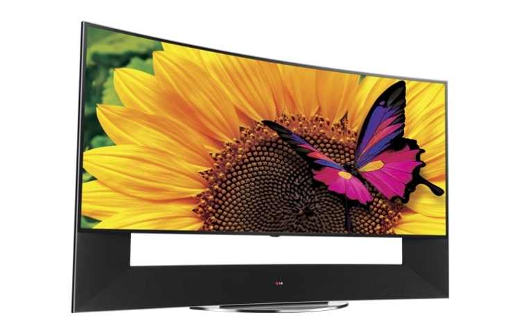 Front view of 105&#34; LG CURVED SUPER UHD TV 105UC9