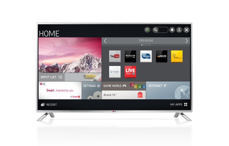Front view of LG Smart TV 32LB582B