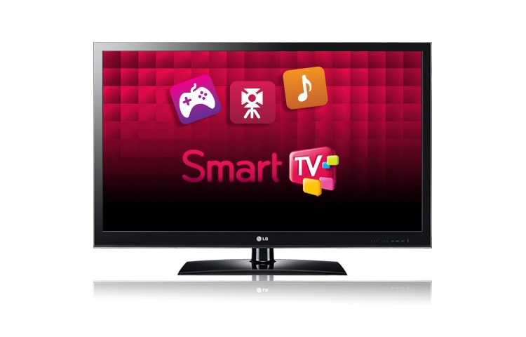 Front view of 42&#34; Smart TV, Smart Share, LG Apps, Web Browser, Magic Motion Remote Control, Smartphone and Tablet Ready, Windows 7 Ready 42LV3700