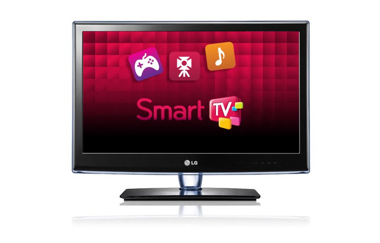 Front view of 42&#34; Smart TV, Web Browser, LG Apps, Smart Energy Saving, Magic Motion Remote Control, TruMotion 120Hz &amp; Wireless HD Ready 42LV5500