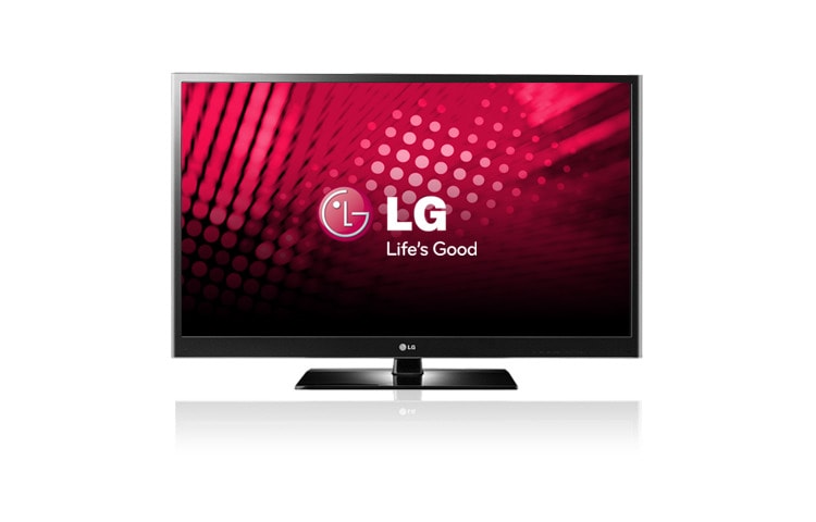 Front view of 42&#34; Plasma TV, Stylish Design with Slim Depth Bezel, HD Ready, Protective Skin Glass, Smart Energy Saving Plus, PC Input, DivX SD, NTSC Antenna System, USB 2.0 42PT250R