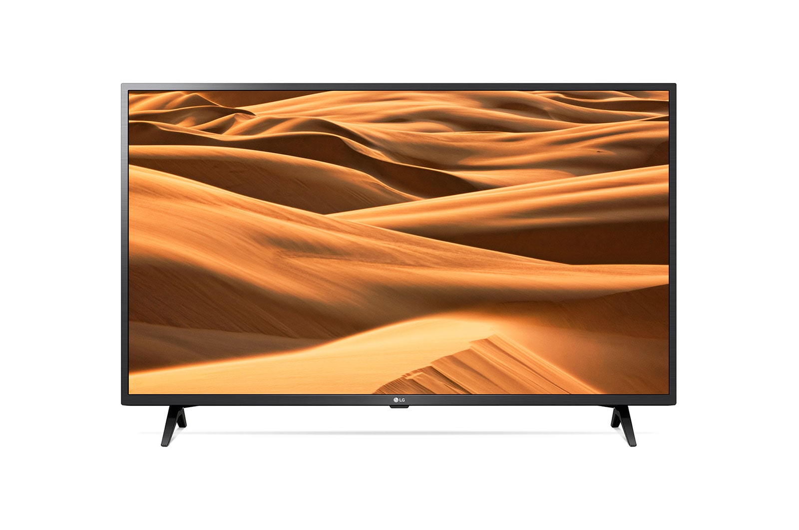 Front view of 43&#34; UHD TV, 4K IPS PANEL, 4K Active HDR, True Color Accuracy, HDR Dynamic Tone Mapping, ThinQ  AI, AI Launcher 43UM7300PPA