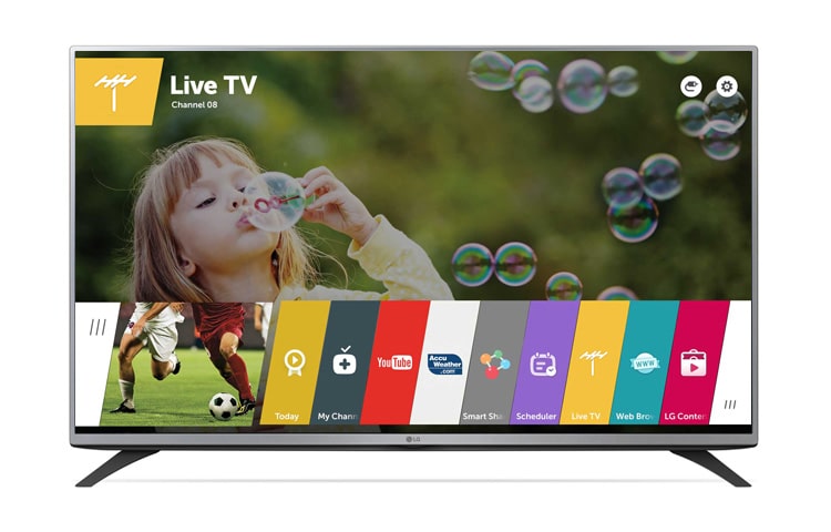 Front view of LG SMART TV with webOS 49LF5900