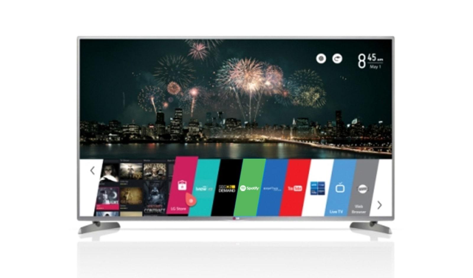Front view of CINEMA 3D Smart TV with webOS  50LB6500