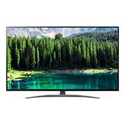Front view of 55&#34; NanoCell TV, NanoCell  Color, IPS 4K Panel, Local Dimming, a7 Gen2 Intelligent Processor, AI PICTURE, AI BRIGHTNESS 55SM8600PPA